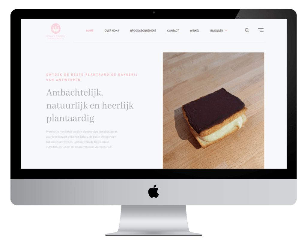 webdesign voor plantaardige bakkerij