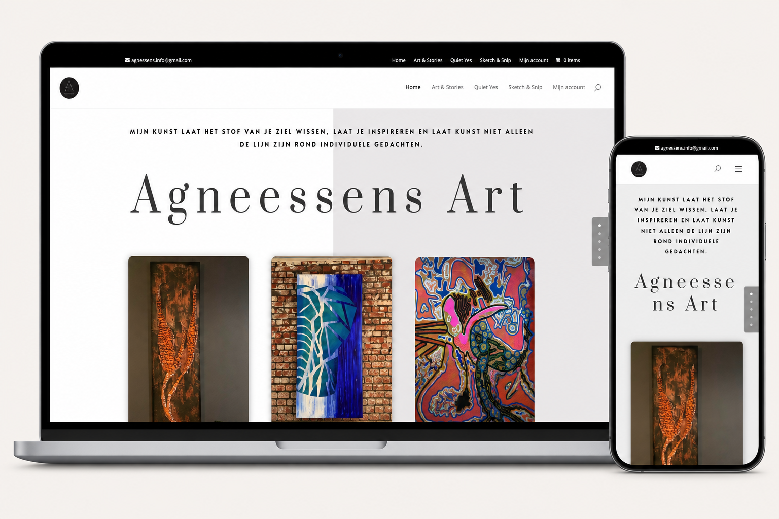Agneessens Art - mockup