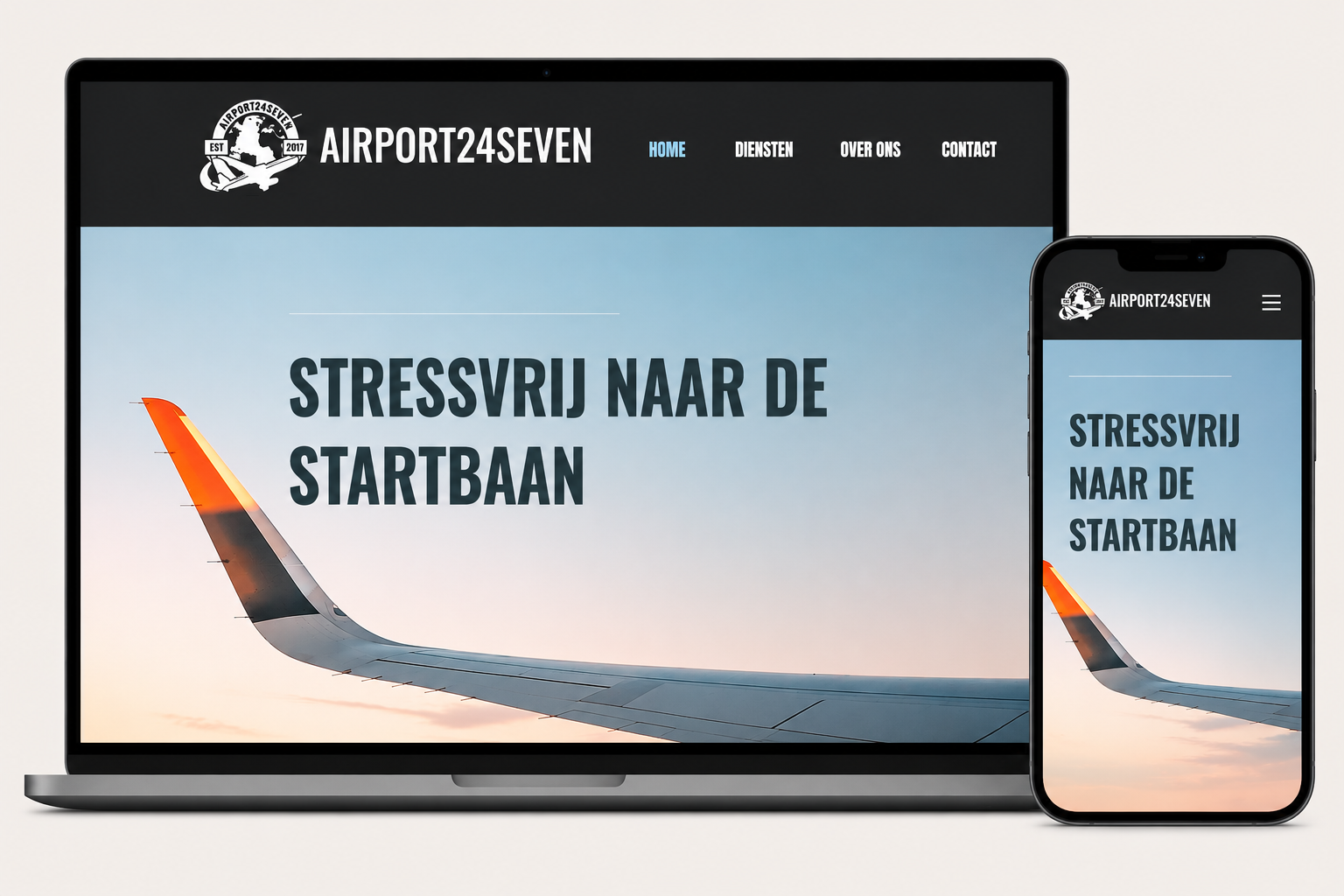 Airport24Seven - mockup