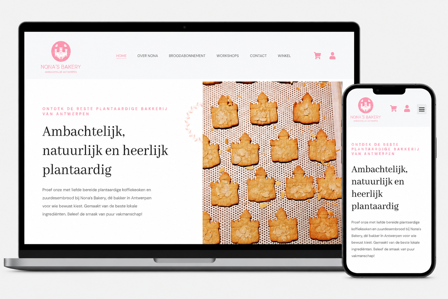 Nona's Bakery - mockup